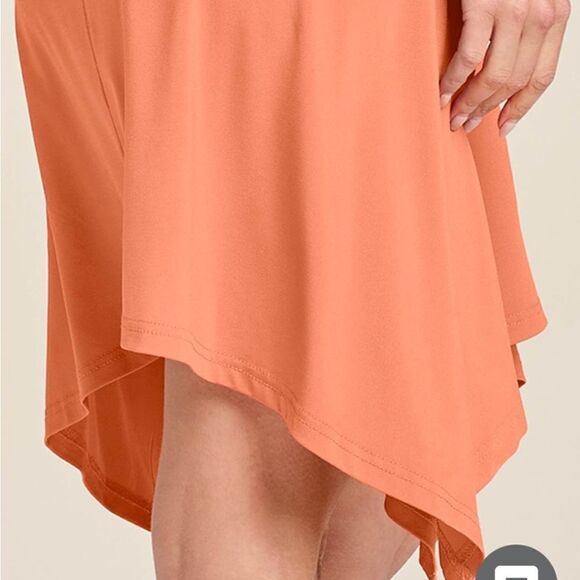 Coral Keyhole Cocktail Dress Med New - Picture 5 of 13